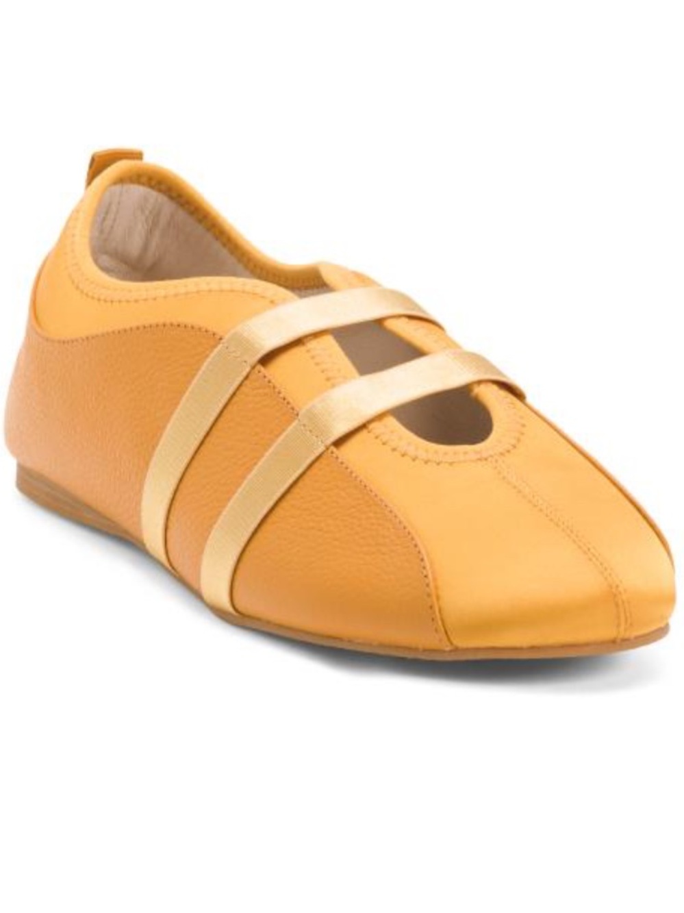 INTENTIONALLY BLANK Leather slip on ballet sneakers